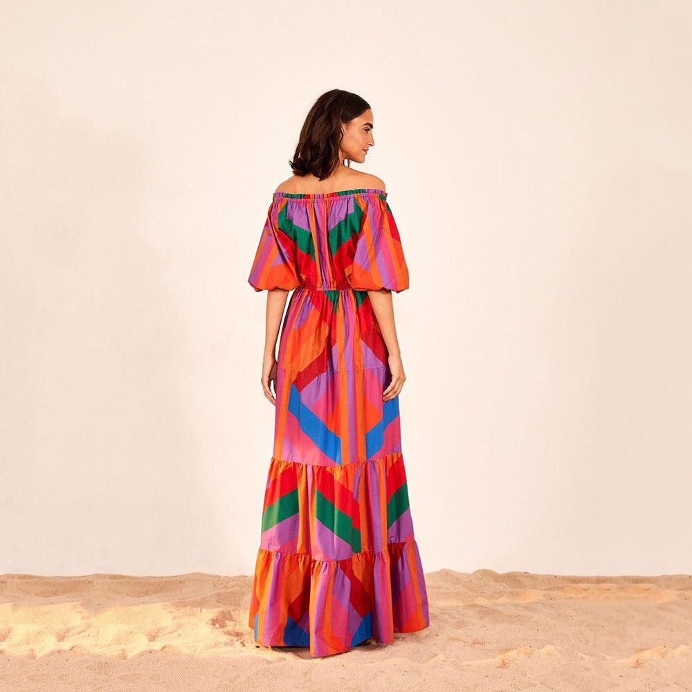 AMANDA STRIPES MAXI DRESS